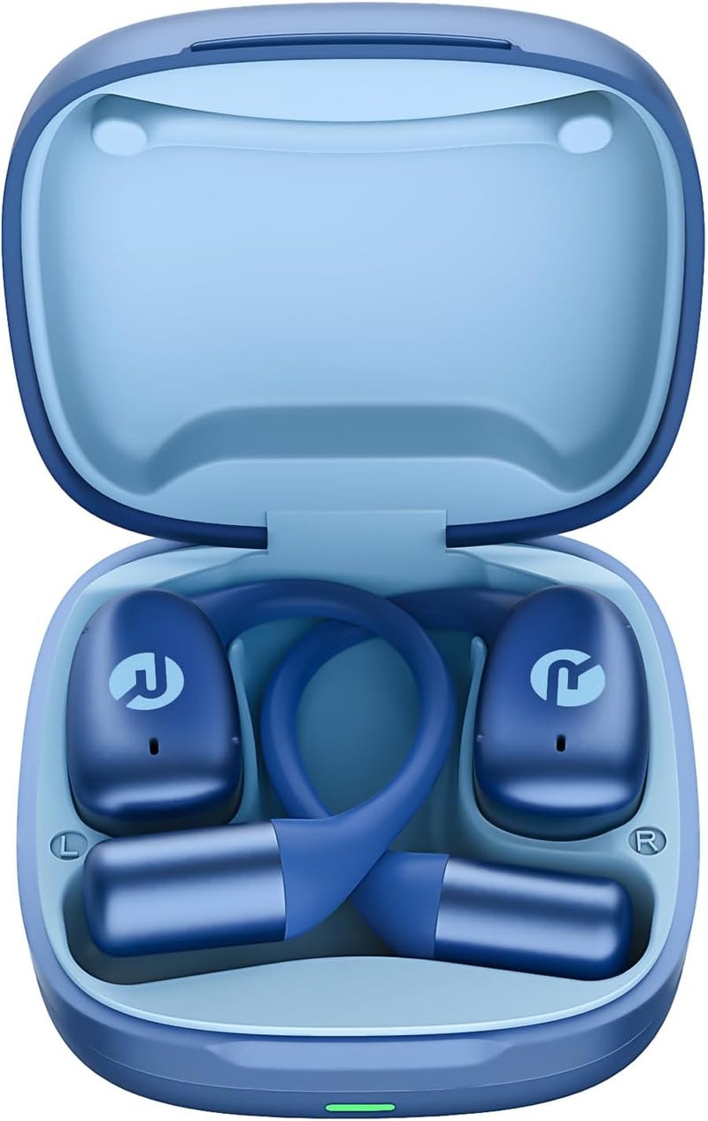 Raycon Essential Open Earbuds – True Wireless Open Ear Bluetooth 6.0 Headphones, Ultra-Lightweight, Comfort Hook Design, IPX4 Water Resistant, 36 Hours of Battery Life (Blue) - Image 2